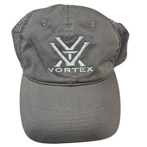 Vortex Optics Trucker Hat Mesh Back Embroidered Logo Gray OSFM